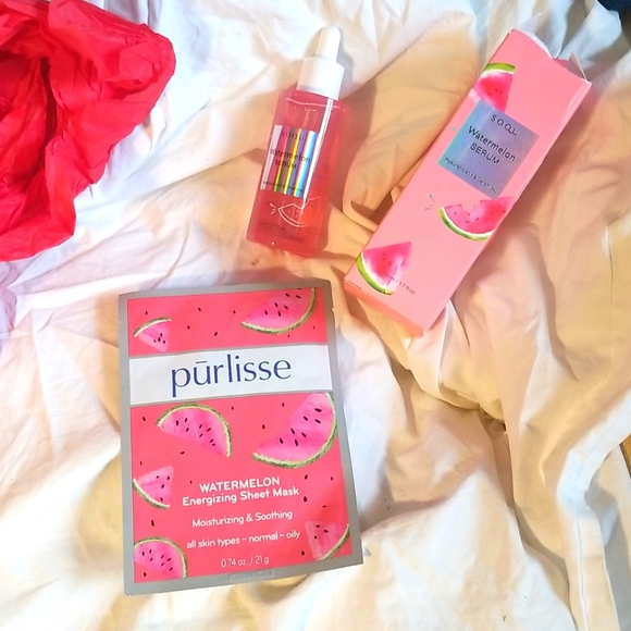 SOQU 🍉Watermelon Hydrating Serum + Face mask lot  New - Picture 1 of 6